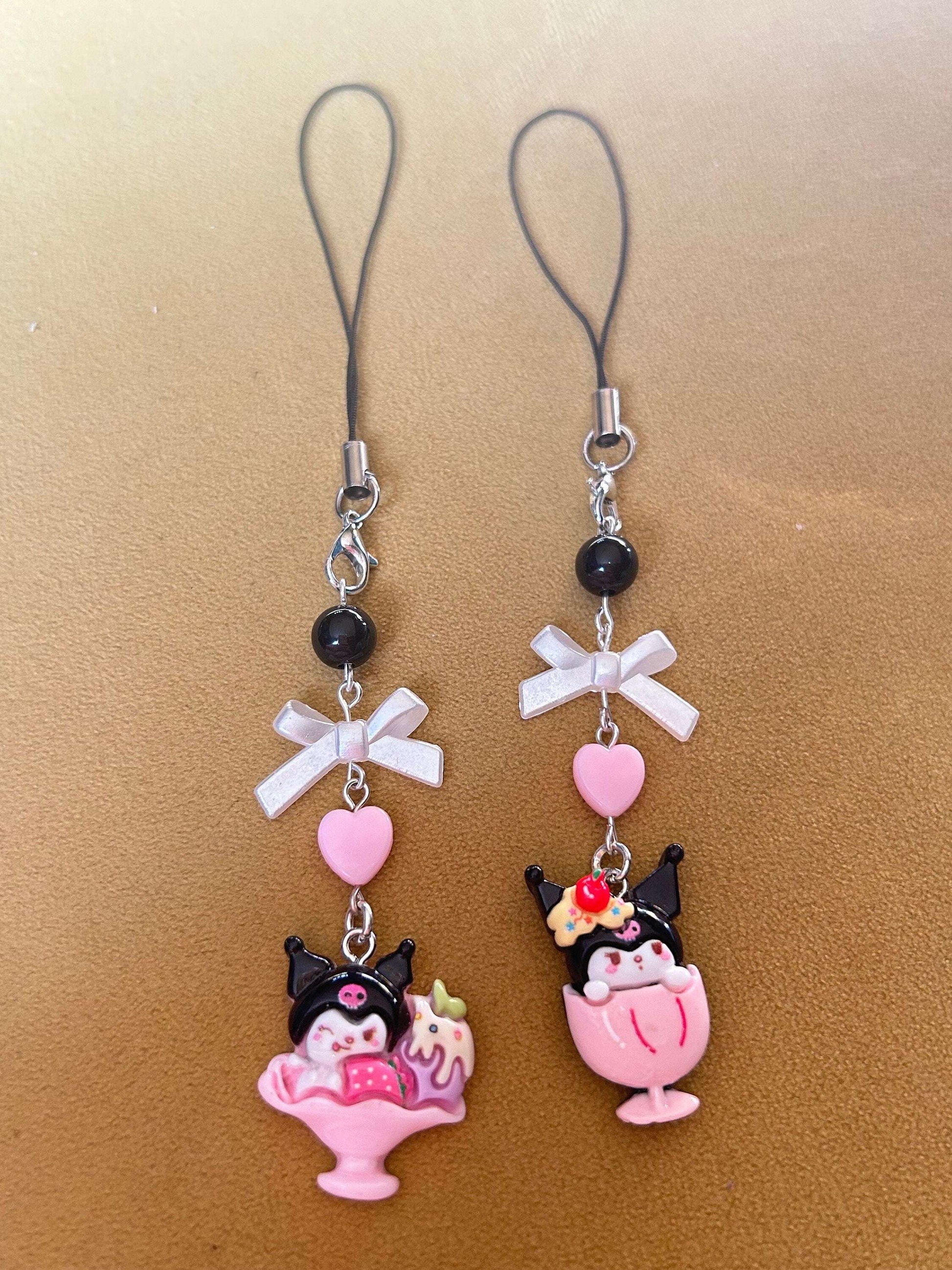 HANDMADE Cute Sanrio Inspired Kuromi Sweet Treats Phone Charms