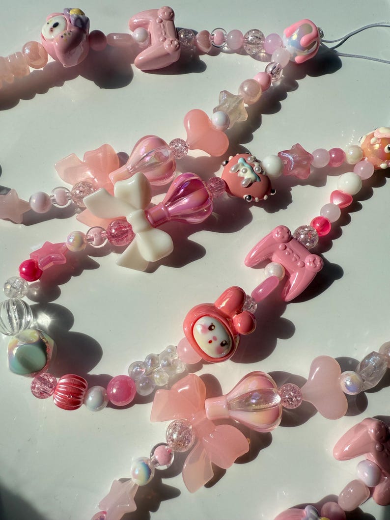 Handmade My Melody Gamer Girl Phone Charm