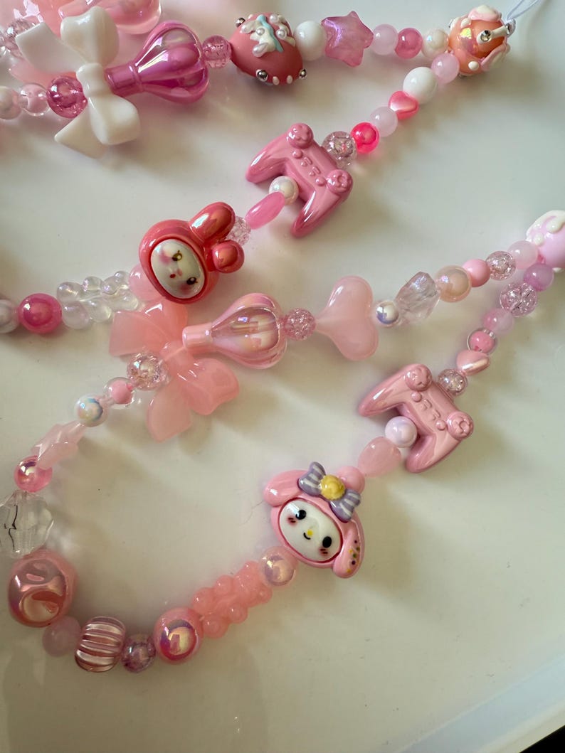 Handmade My Melody Gamer Girl Phone Charm