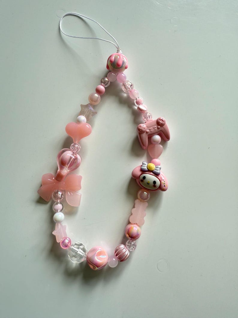 Handmade My Melody Gamer Girl Phone Charm