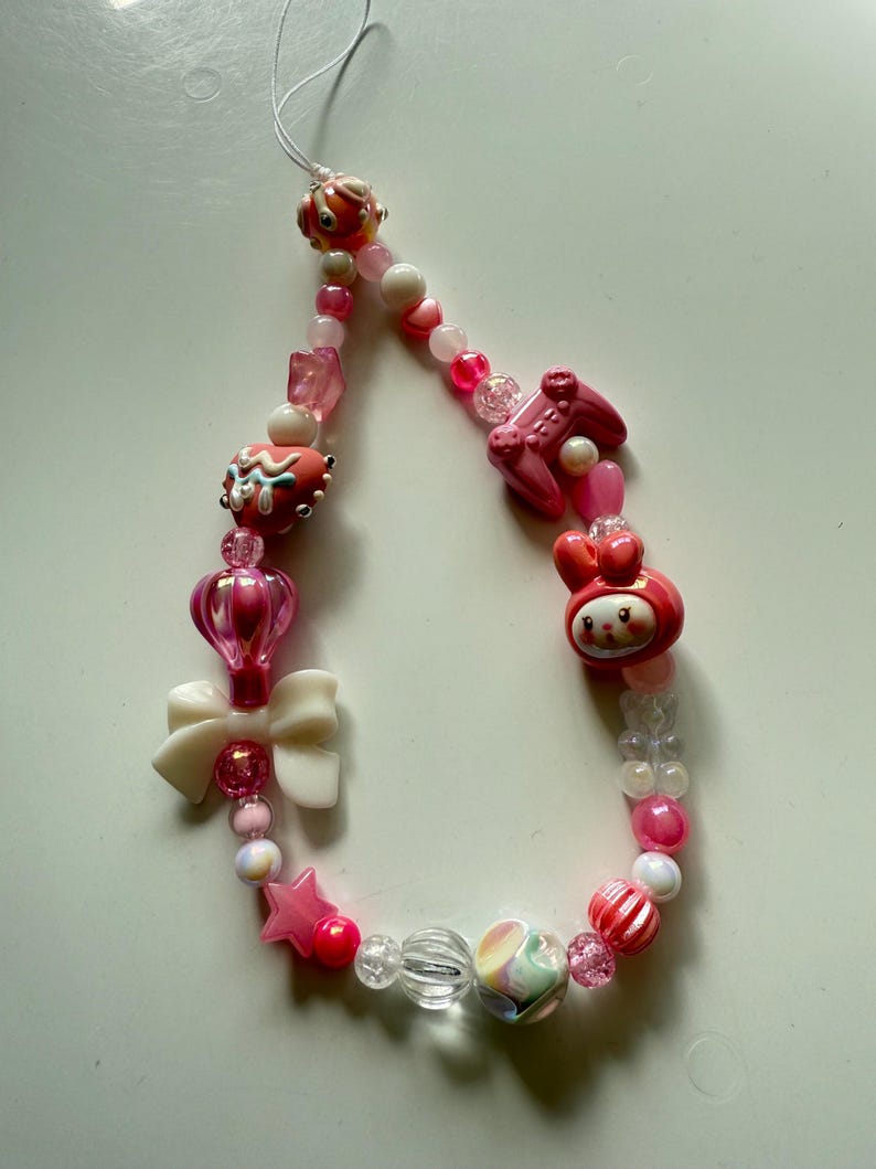 Handmade My Melody Gamer Girl Phone Charm