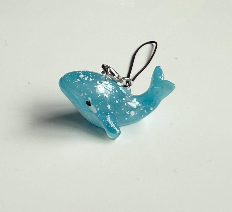 Kawaii Whale Phone Charm - Y2K Ocean Trinket