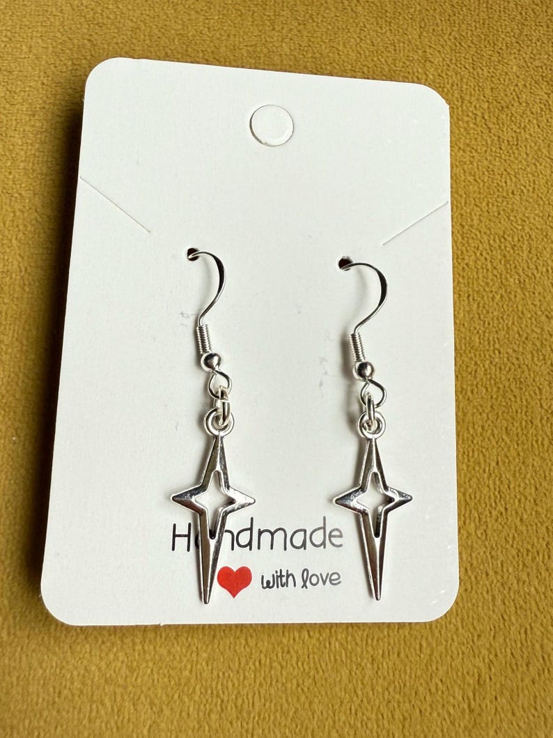 Handmade Sterling Silver Charm Earrings