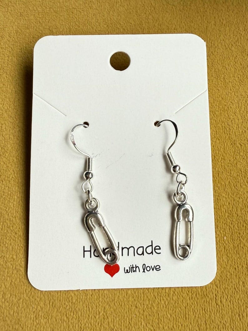 Handmade Sterling Silver Charm Earrings