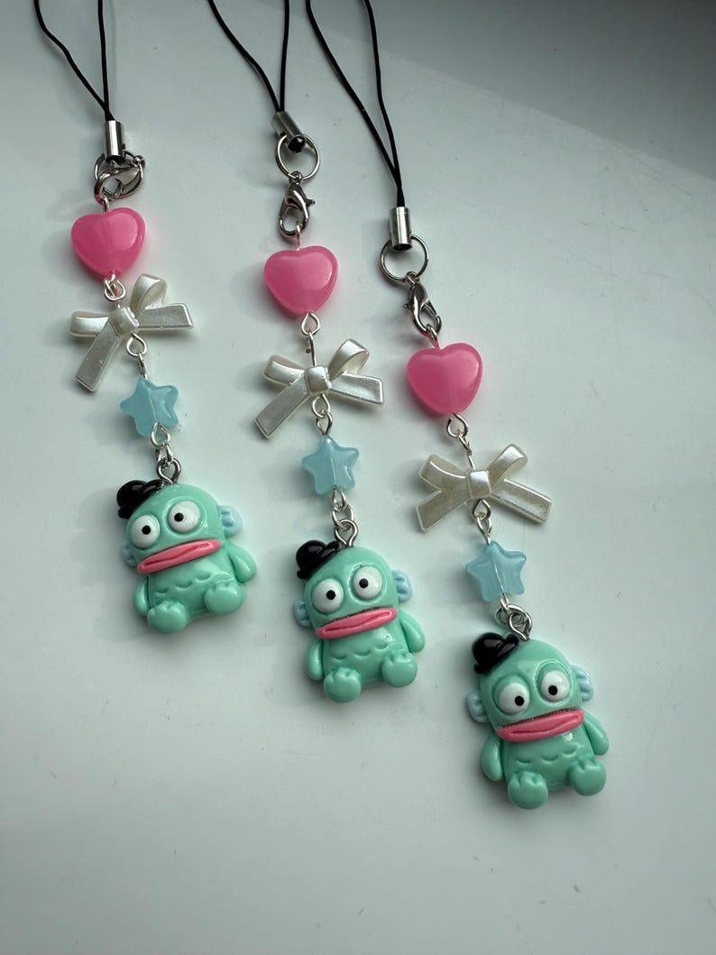 HANDMADE Hangyodon Hat Phone Charm Sanriocore