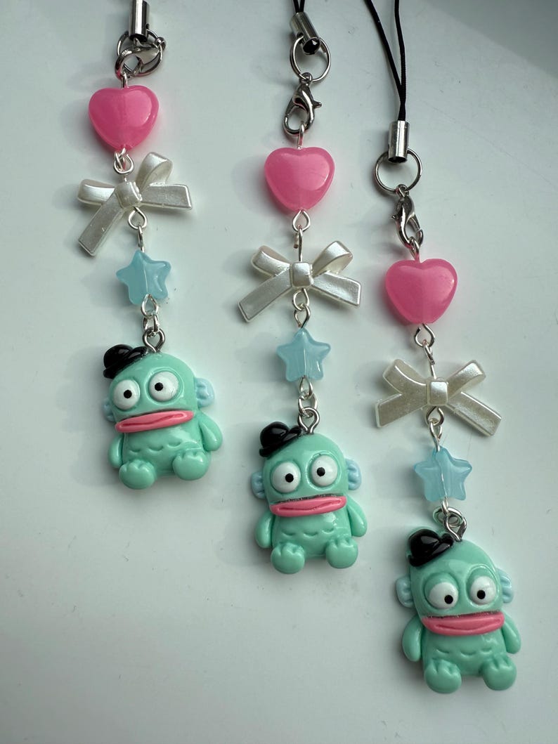 HANDMADE Hangyodon Hat Phone Charm Sanriocore