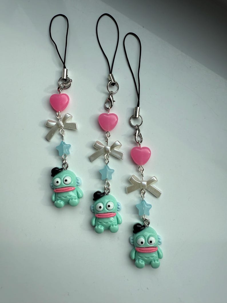 HANDMADE Hangyodon Hat Phone Charm Sanriocore