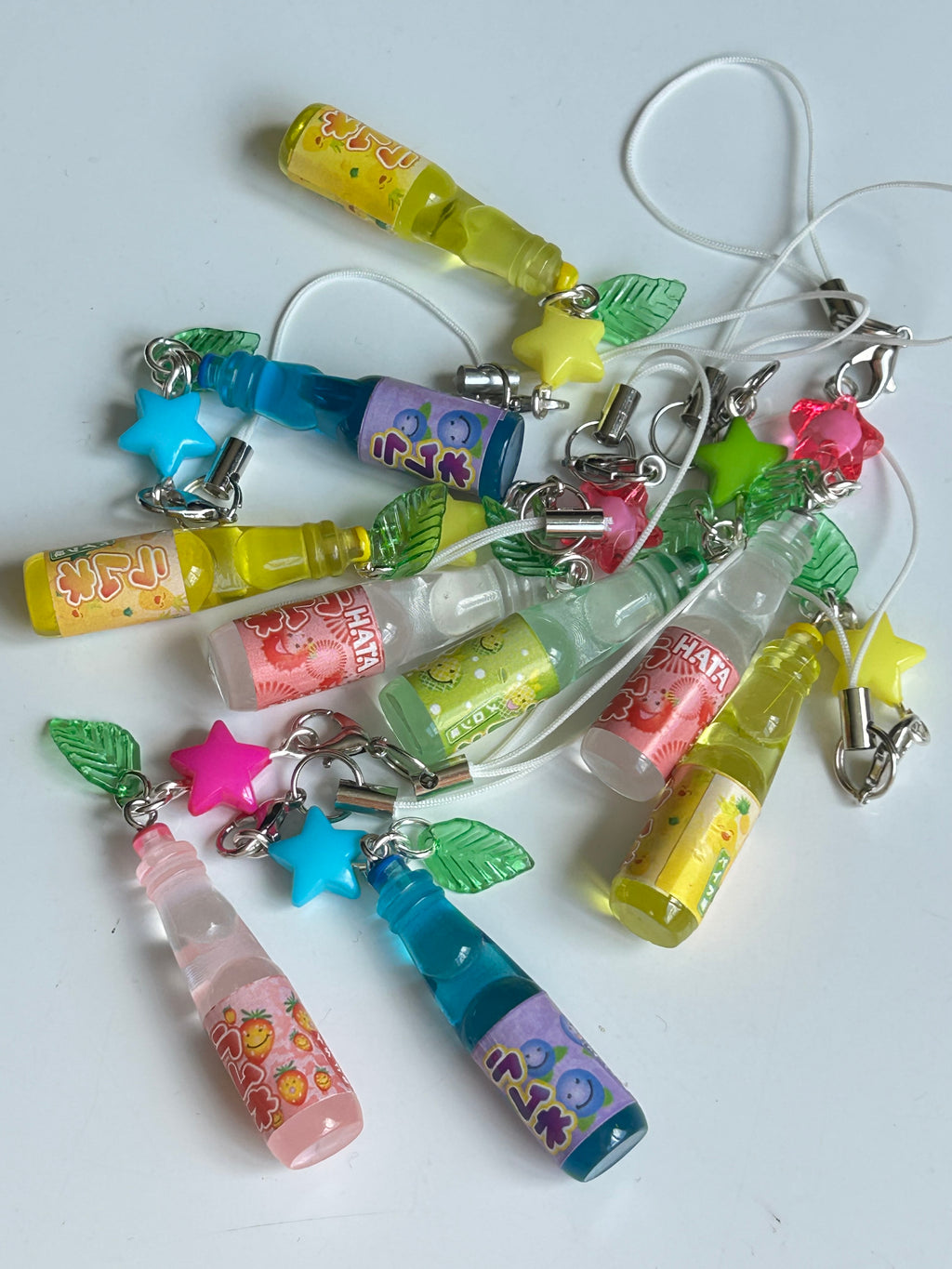HANDMADE Kawaii Cute Ramune Soda Bottle Phone Charms