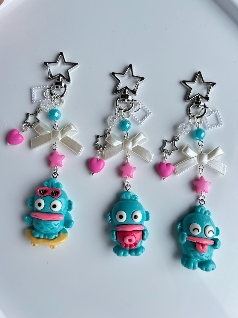 Super Cute Handmade Hangyodon Keychains