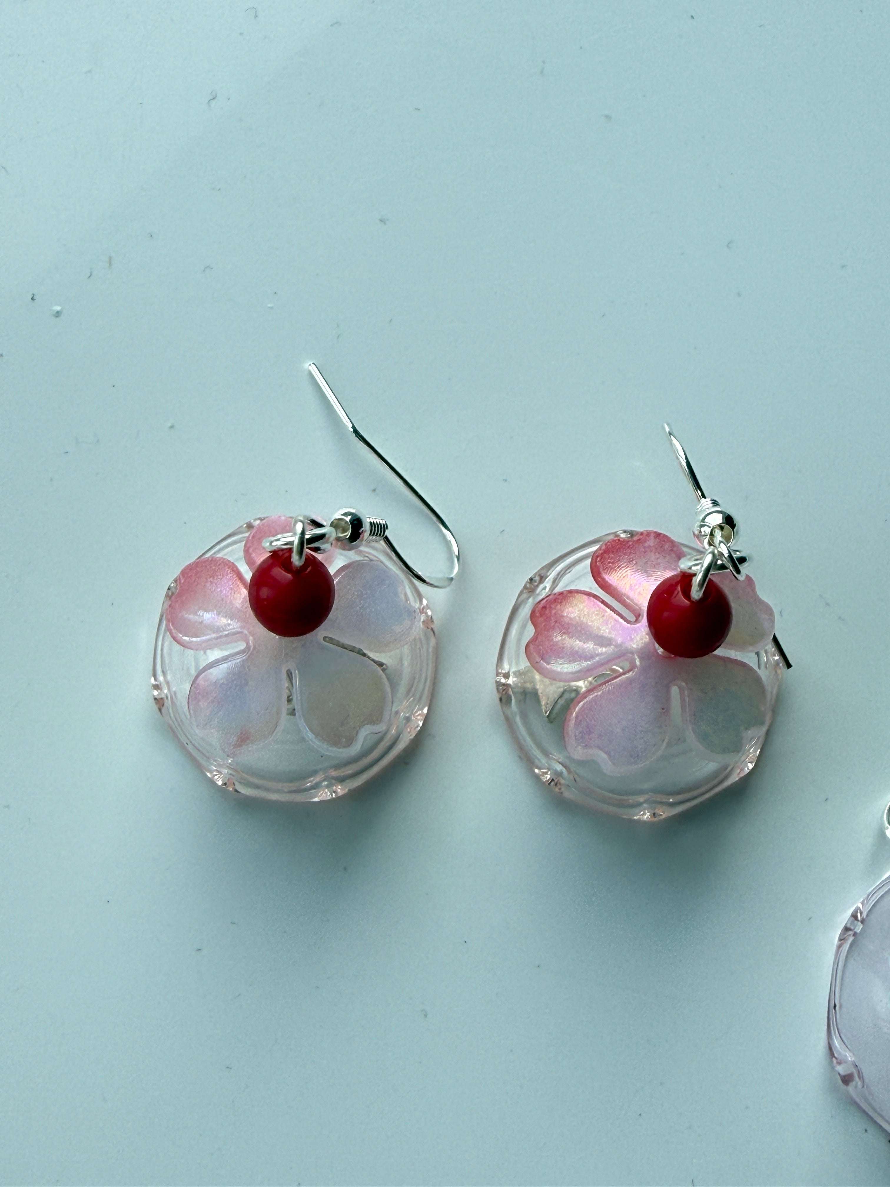 Whimsical Glass Pudding Earrings | Sterling Silver hooks Handmade Jewellery