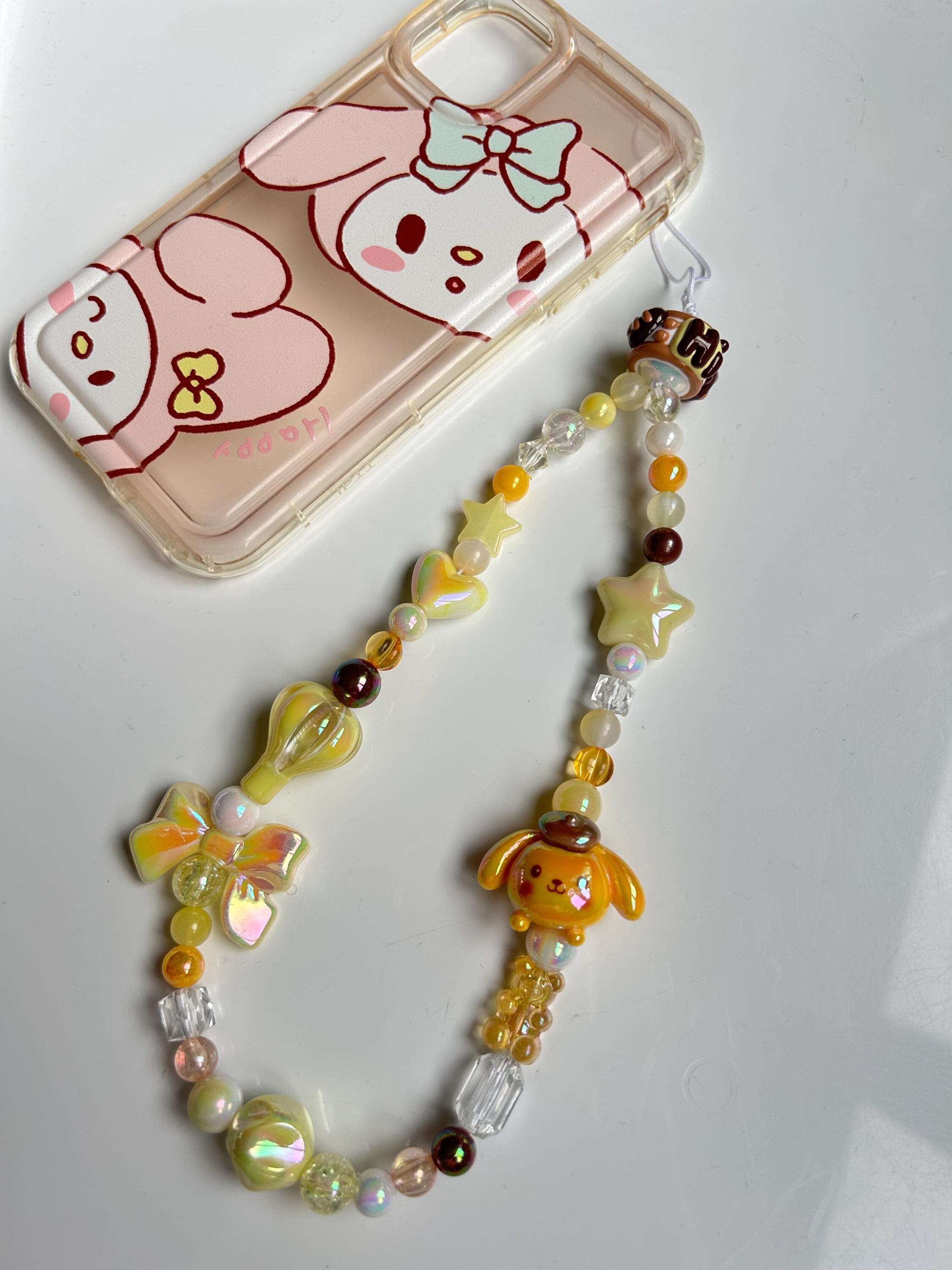 HANDMADE Cute Sanrio Inspired Hot Air Balloon Phone Charms Pompompurin