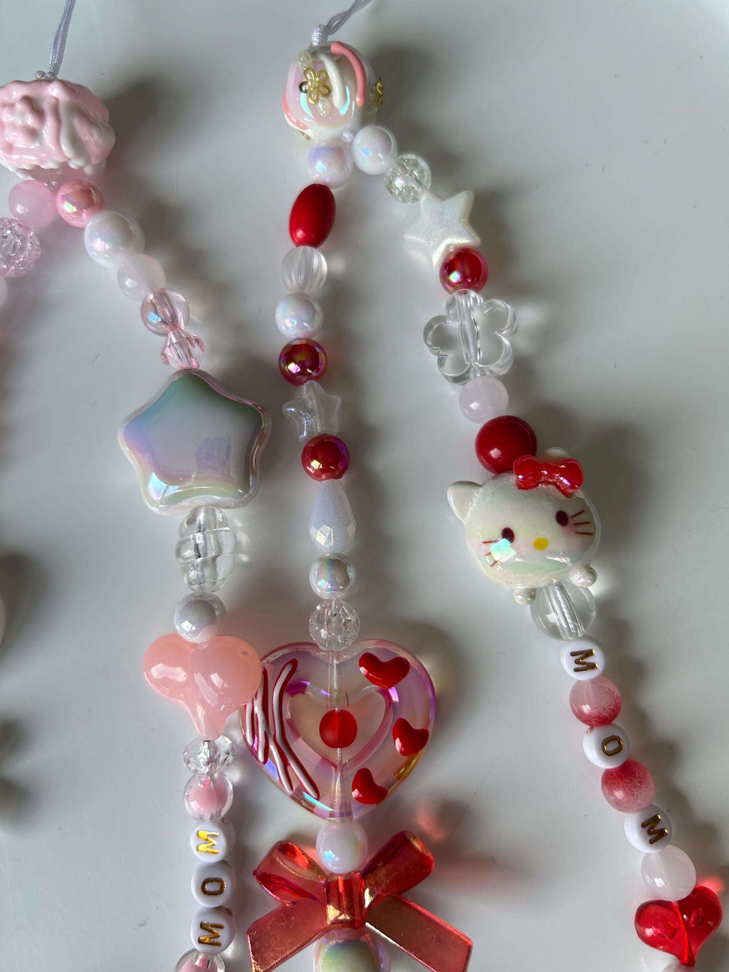 HANDMADE Cute Sanrio Inspired Hello Kitty Mom Phone Charms
