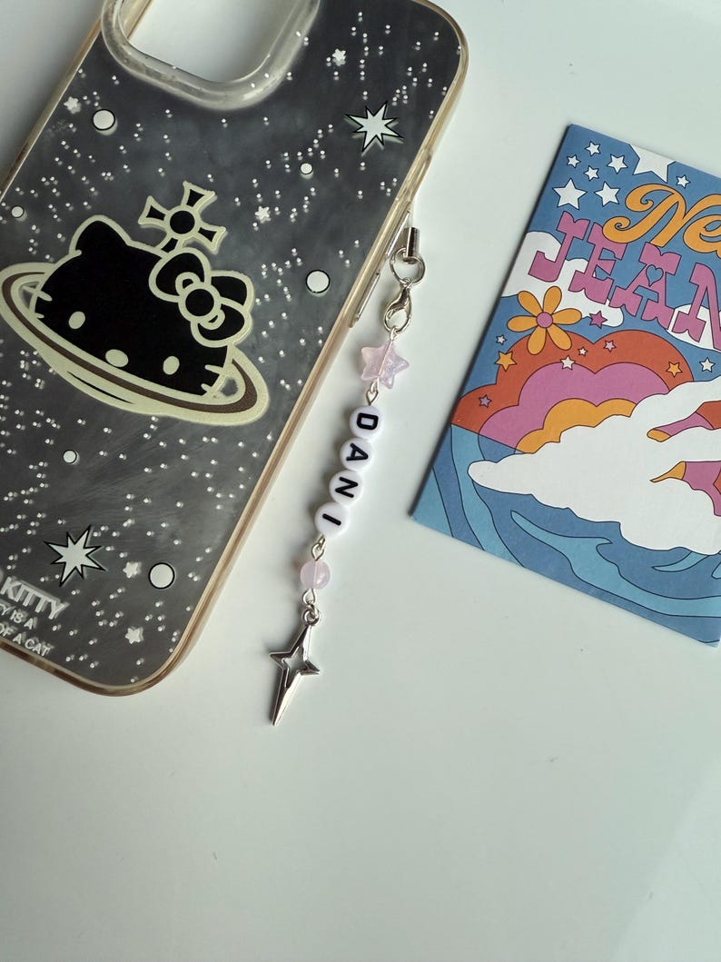 Handmade Kpop Girl Group New Jeans Phone Charms: kawaii Beaded Jewelry, New Jeans