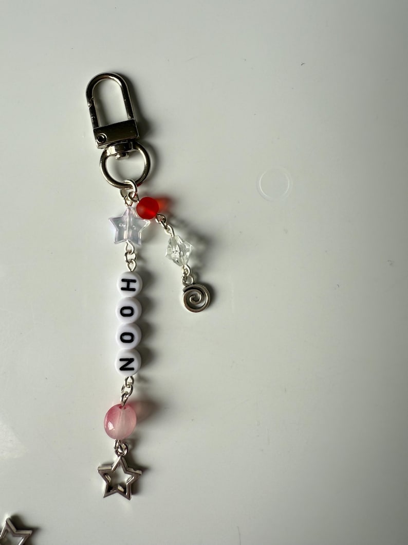 Handmade Kpop Boy Group Enhypen Keychain: kawaii Beaded Jewelry, Enhypen