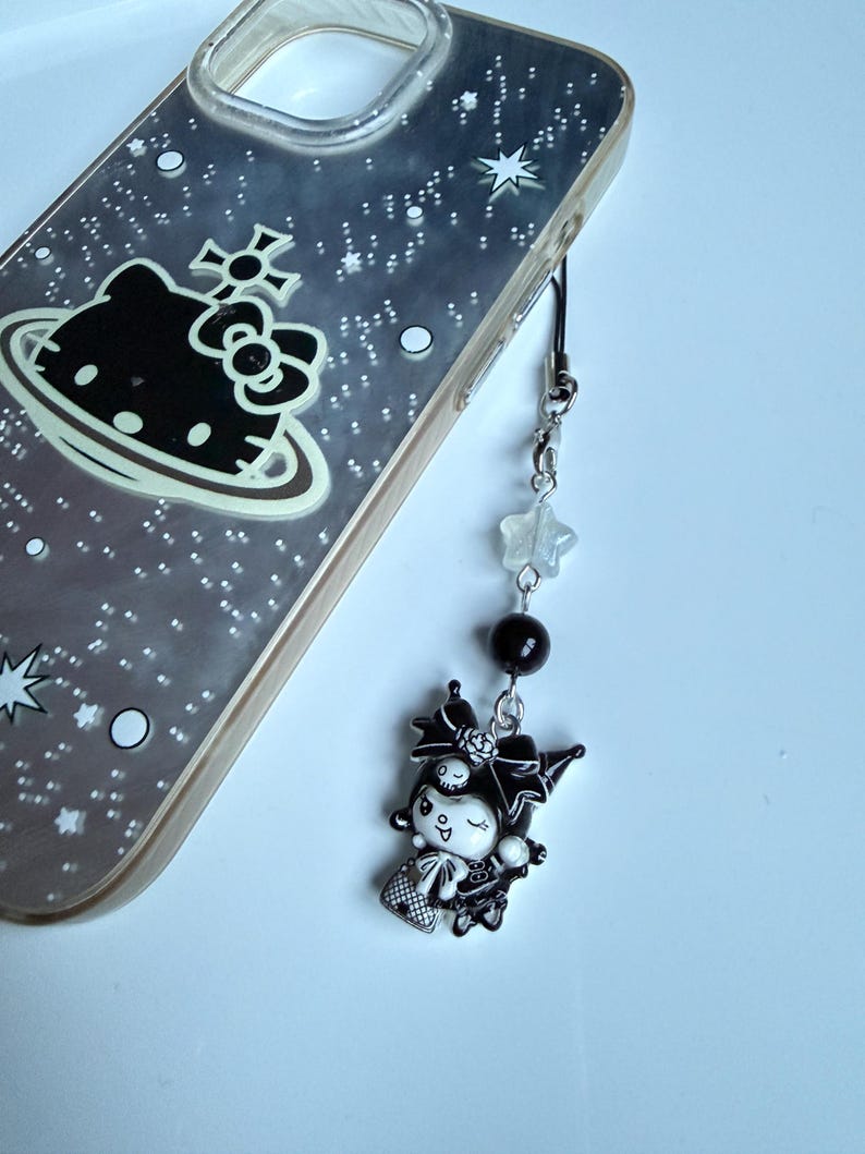 HANDMADE Monochrome kawaii Sanrio Phone Charms