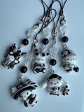 HANDMADE Monochrome kawaii Sanrio Phone Charms