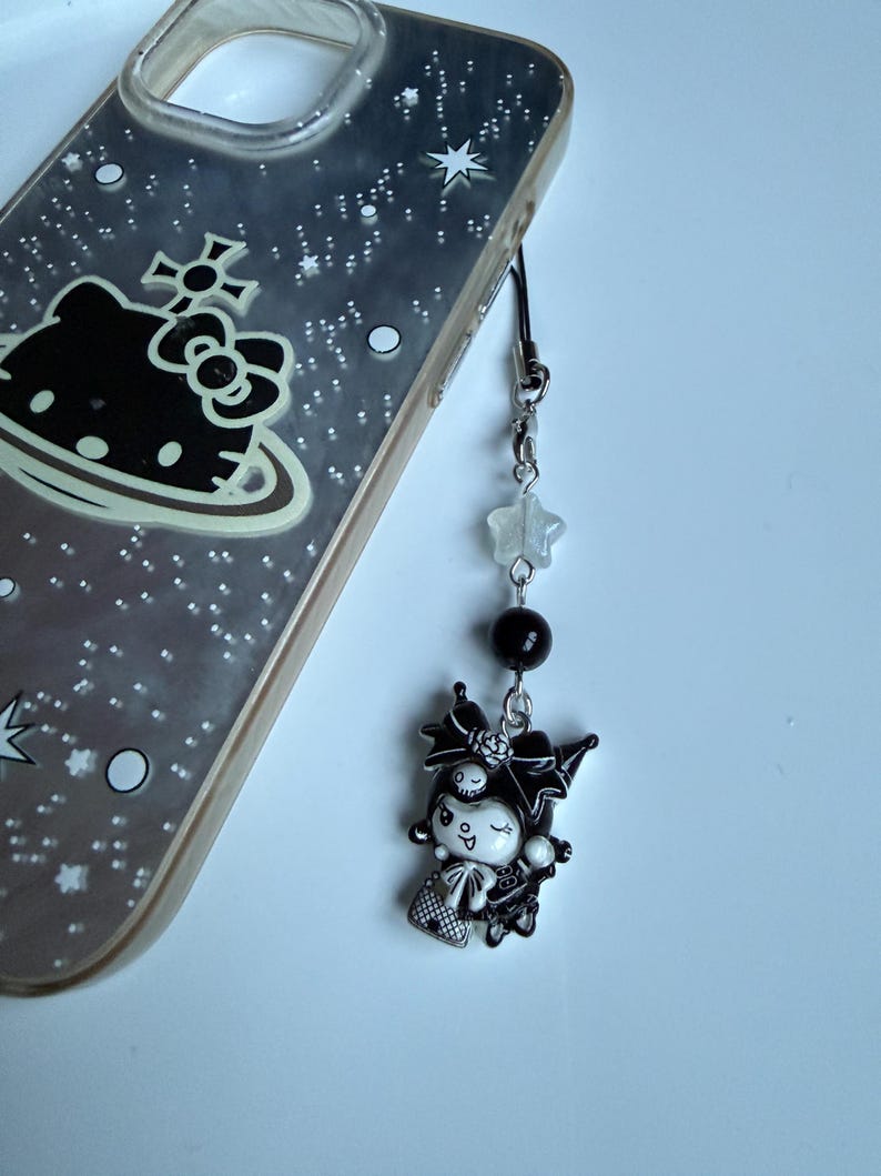 HANDMADE Monochrome kawaii Sanrio Phone Charms
