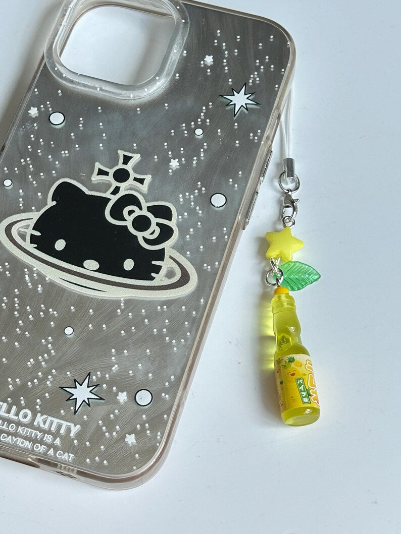 Handmade Kawaii Ramune Soda Bottle Phone Charm