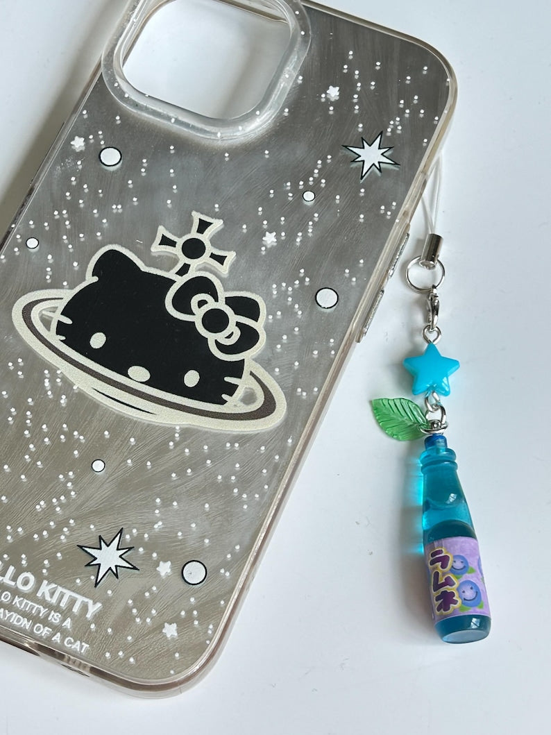Handmade Kawaii Ramune Soda Bottle Phone Charm