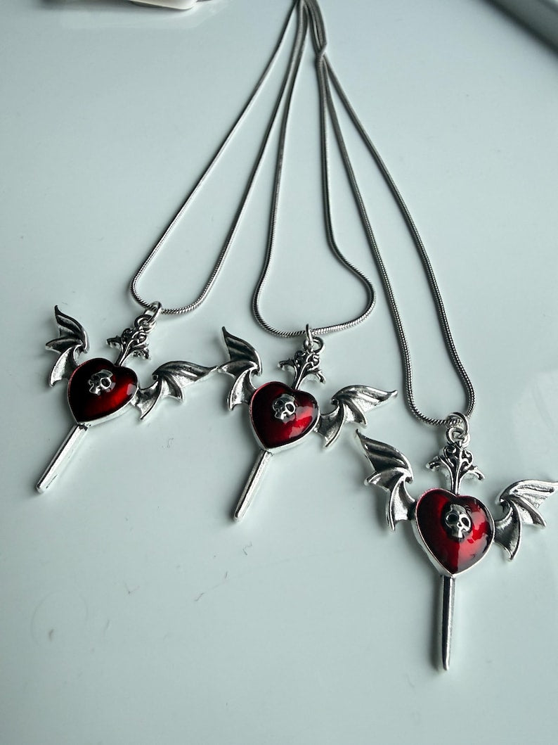 Handmade Kawaii Cute Gothic Snake Chain Necklace