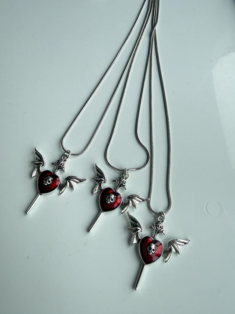 Handmade Kawaii Cute Gothic Snake Chain Necklace