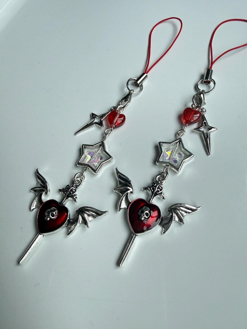 Handmade Cute Dark Gothic Phone Charm