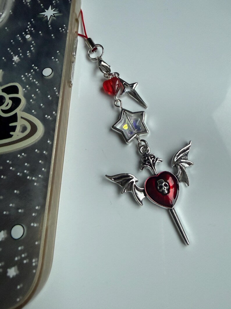Handmade Cute Dark Gothic Phone Charm