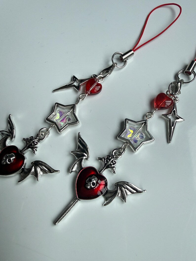 Handmade Cute Dark Gothic Phone Charm