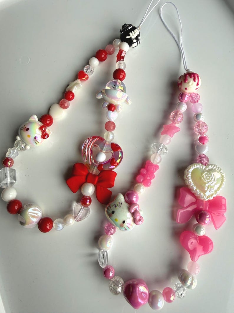 HANDMADE Cute Sanrio Inspired Hello kitty Phone Charms