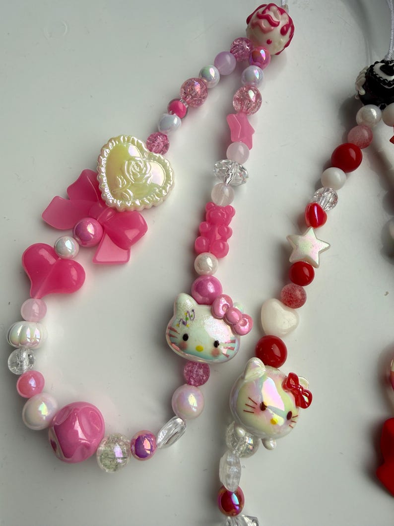 HANDMADE Cute Sanrio Inspired Hello kitty Phone Charms