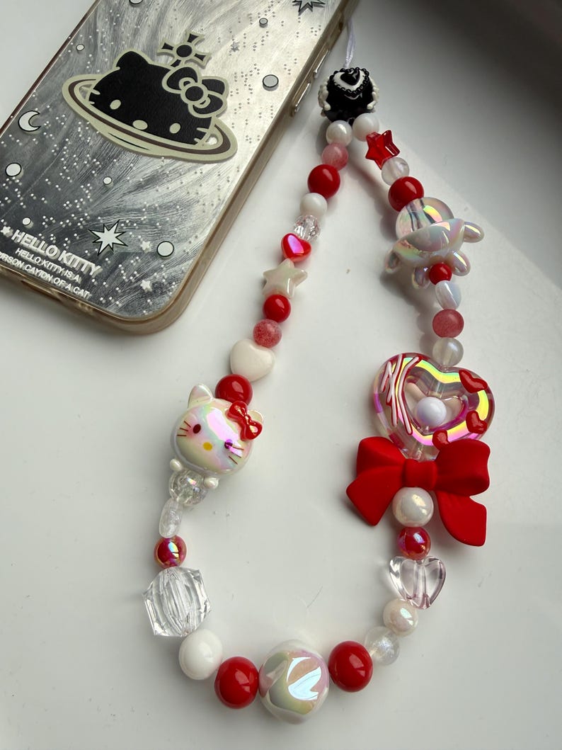 HANDMADE Cute Sanrio Inspired Hello kitty Phone Charms