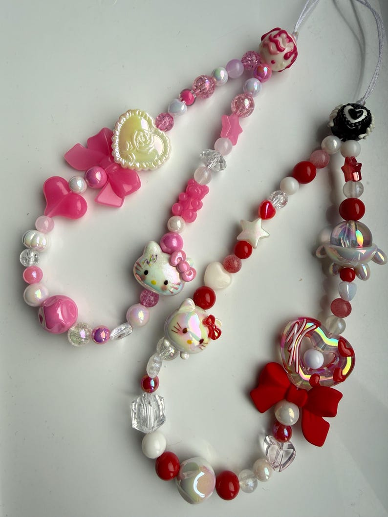 HANDMADE Cute Sanrio Inspired Hello kitty Phone Charms