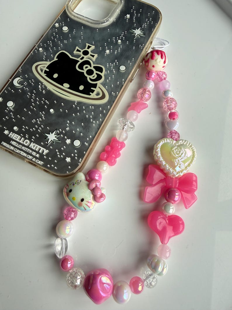 HANDMADE Cute Sanrio Inspired Hello kitty Phone Charms