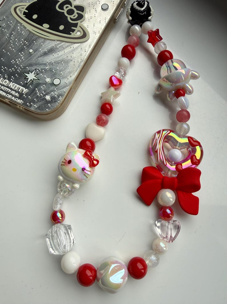 HANDMADE Cute Sanrio Inspired Hello kitty Phone Charms