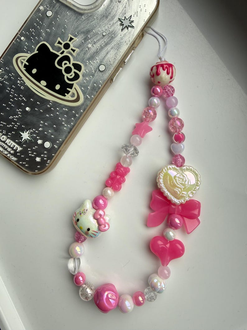 HANDMADE Cute Sanrio Inspired Hello kitty Phone Charms