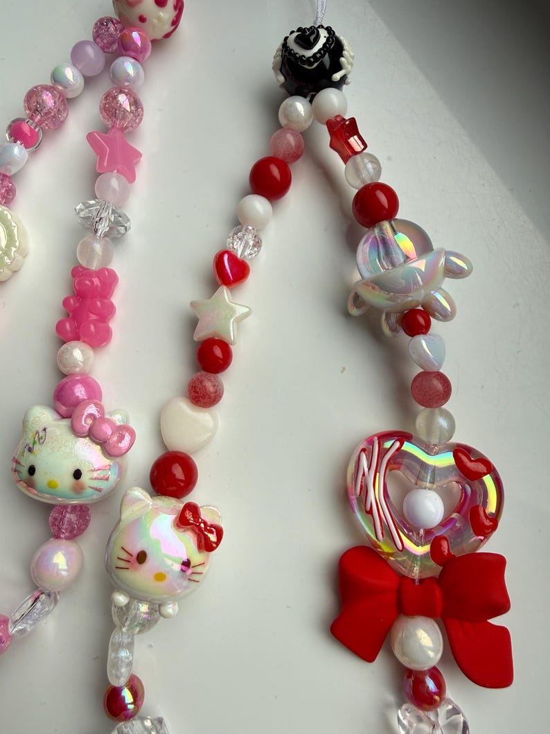HANDMADE Cute Sanrio Inspired Hello kitty Phone Charms