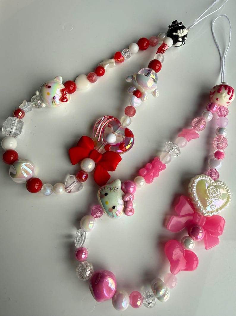 HANDMADE Cute Sanrio Inspired Hello kitty Phone Charms
