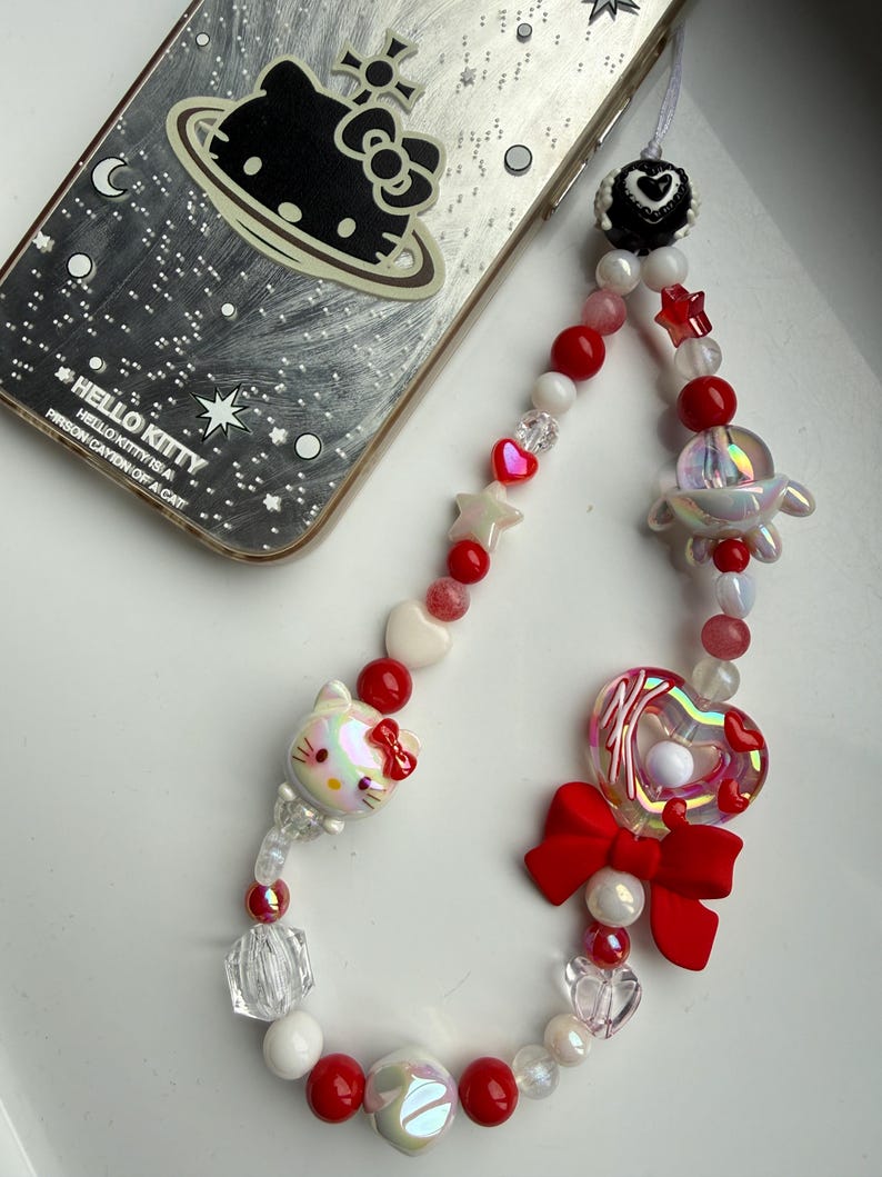 HANDMADE Cute Sanrio Inspired Hello kitty Phone Charms
