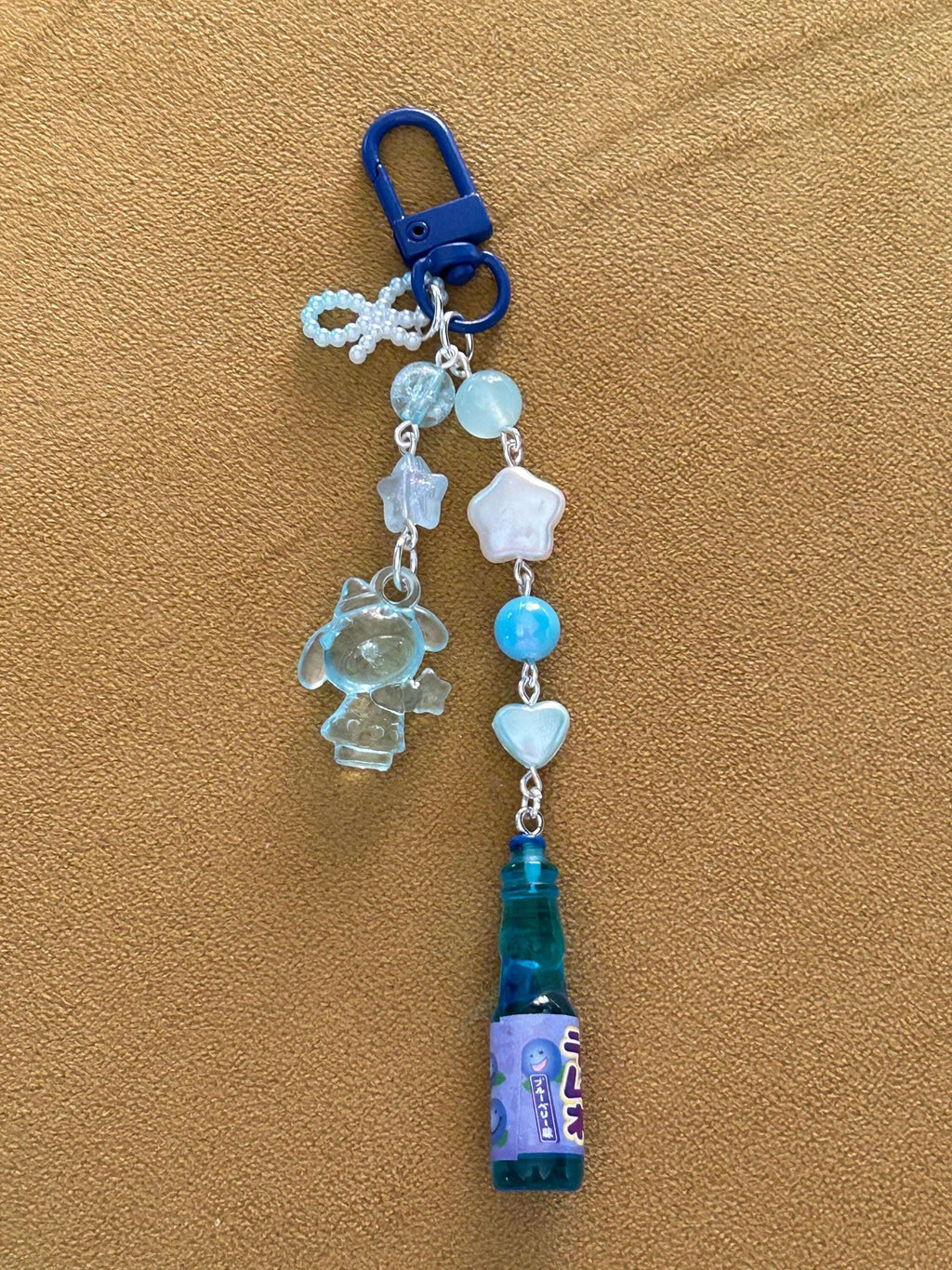 HANDMADE Kawaii Cute Themed Sanrio Ramune Drink Bottle Keychains Blue My Mld