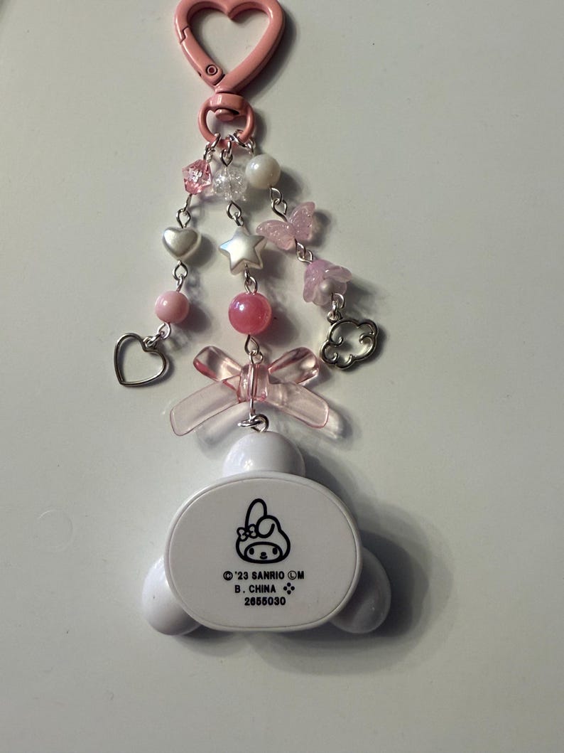 Handmade Sanrio Gashapon machine Keychains, beaded keyring, sanriocore