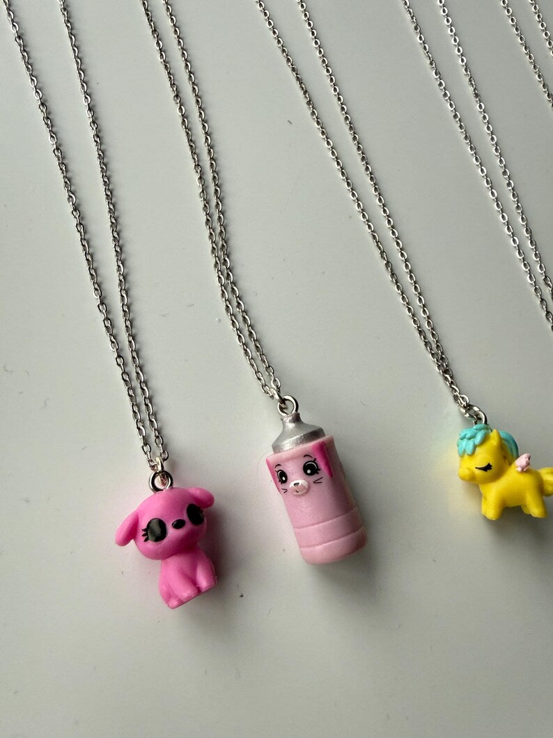 Handmade Kawaii Retro Toy Necklace