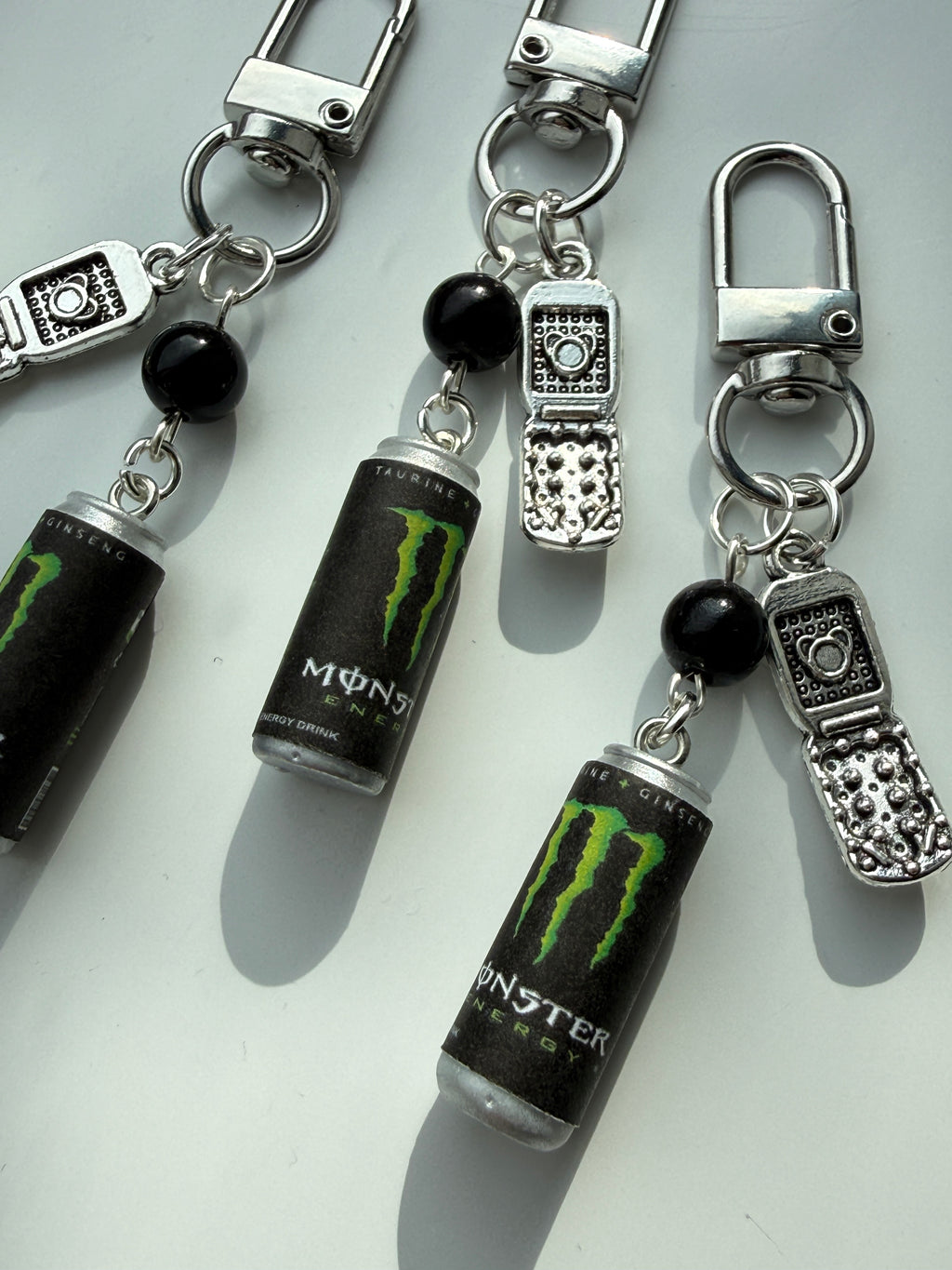 Mini Energy Drink Can Keychain  Handmade Energy Drink Inspired Bag Charm | Stainless Steel Keyring | Gamer Accessory | Y2K Gift