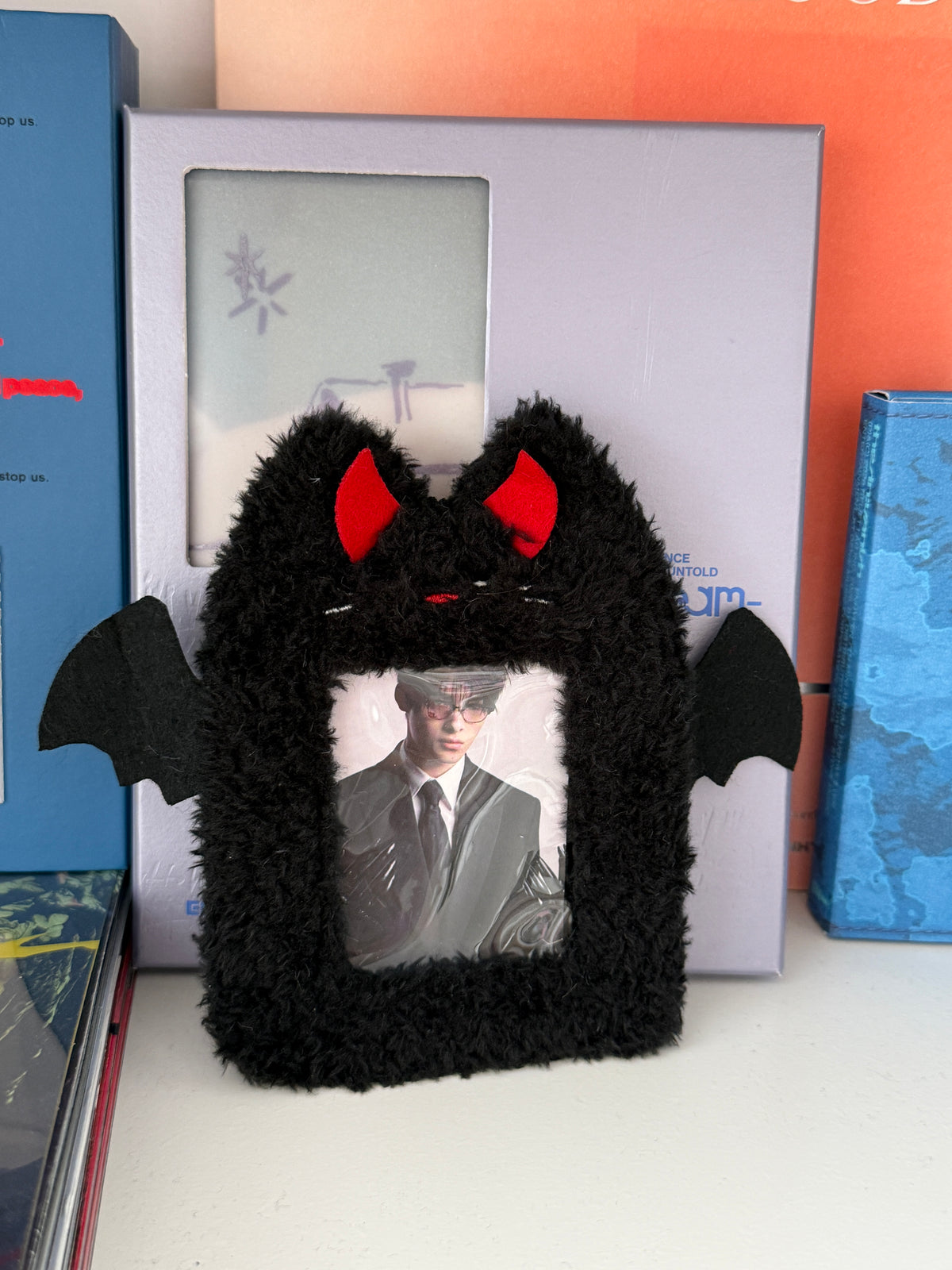 Cute Plush K-Pop Photocard Holder Bag Charm – Star Clasp