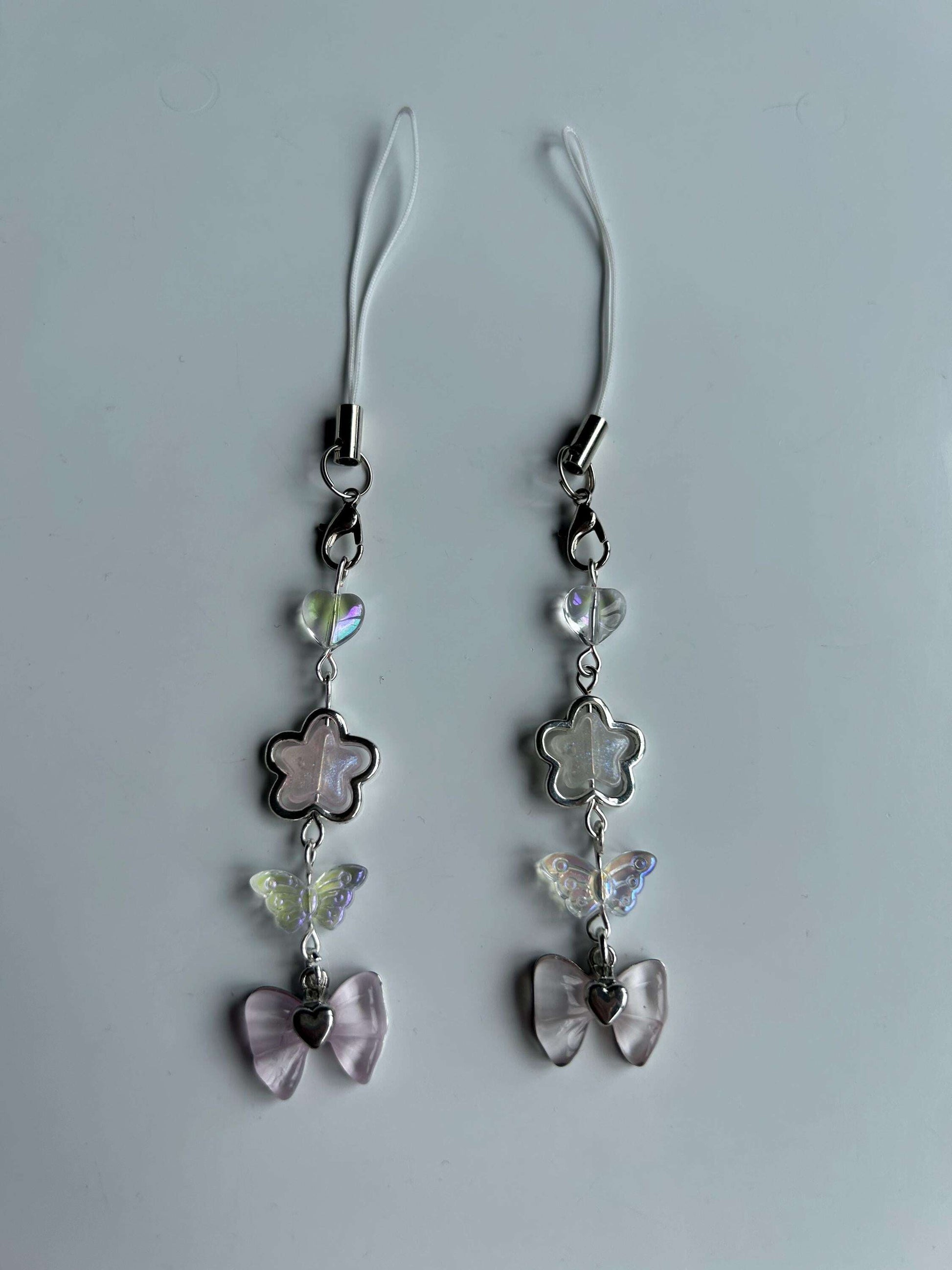 HANDMADE Cute Coquette Bow Phone Charms