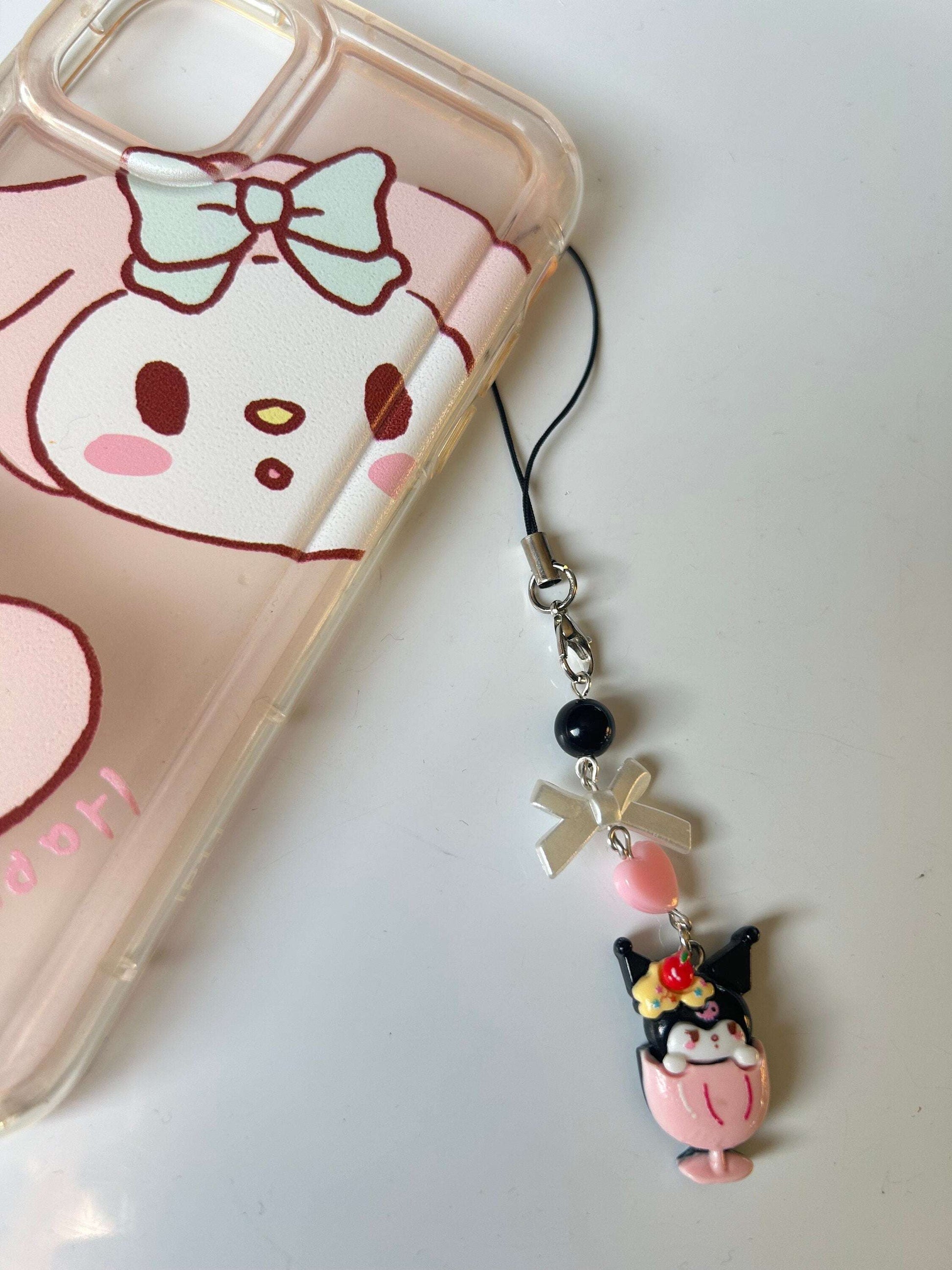 HANDMADE Cute Sanrio Inspired Kuromi Sweet Treats Phone Charms