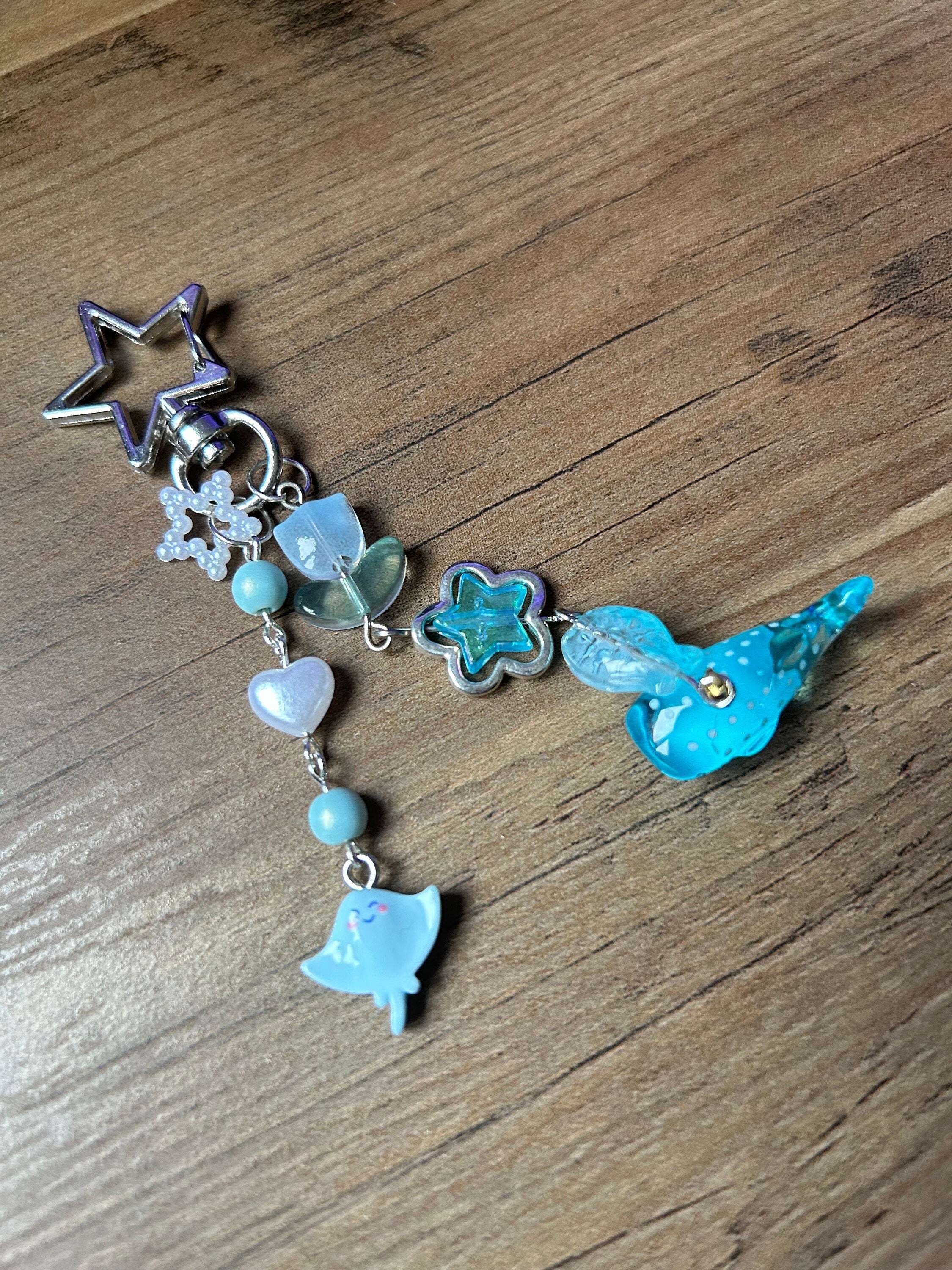 HANDMADE Cute Kawaii Whale Shark Keychain
