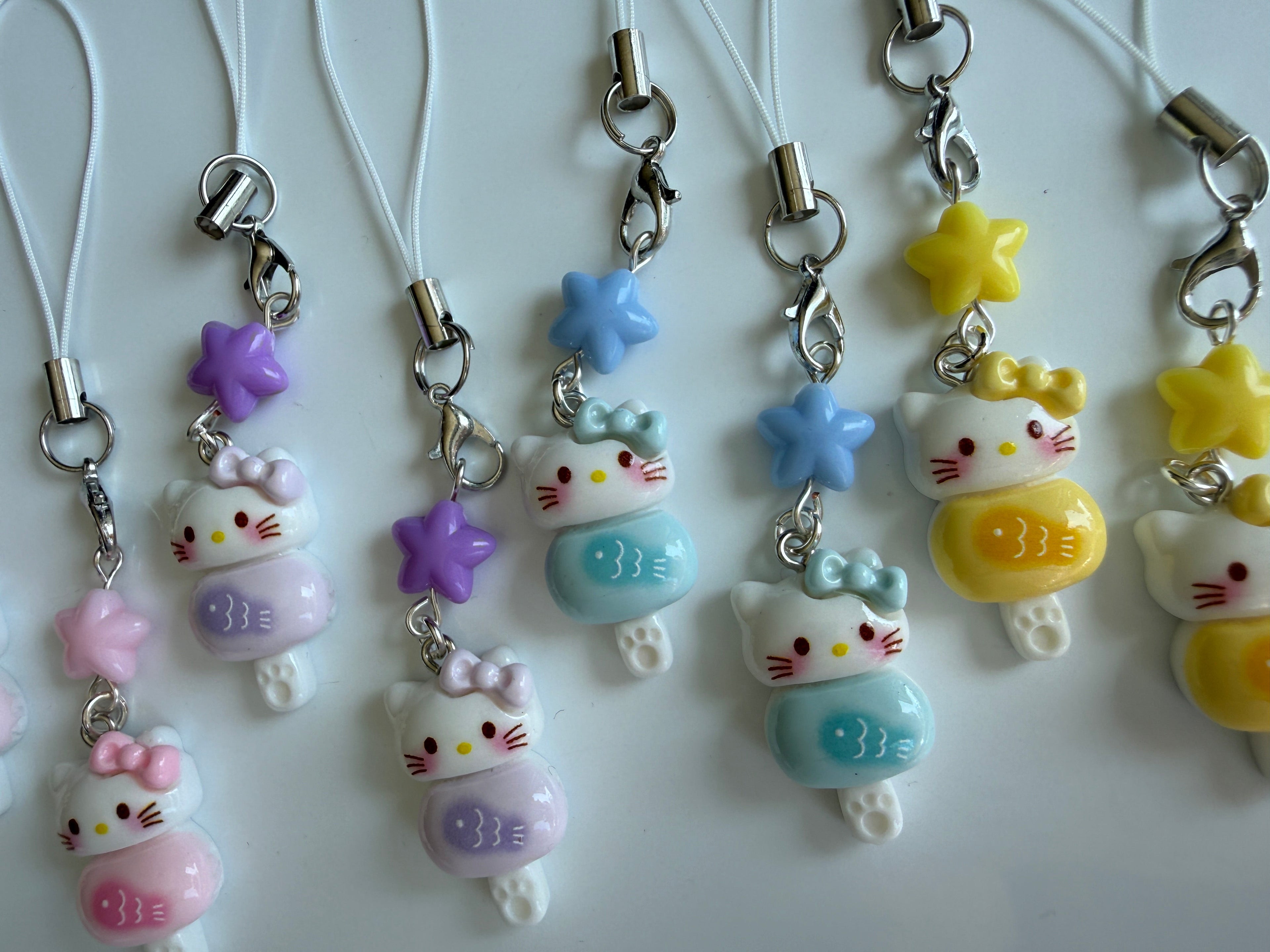 Pastel Kitty Popsicle Phone Charm – Kawaii Phone Strap & Bag Charm