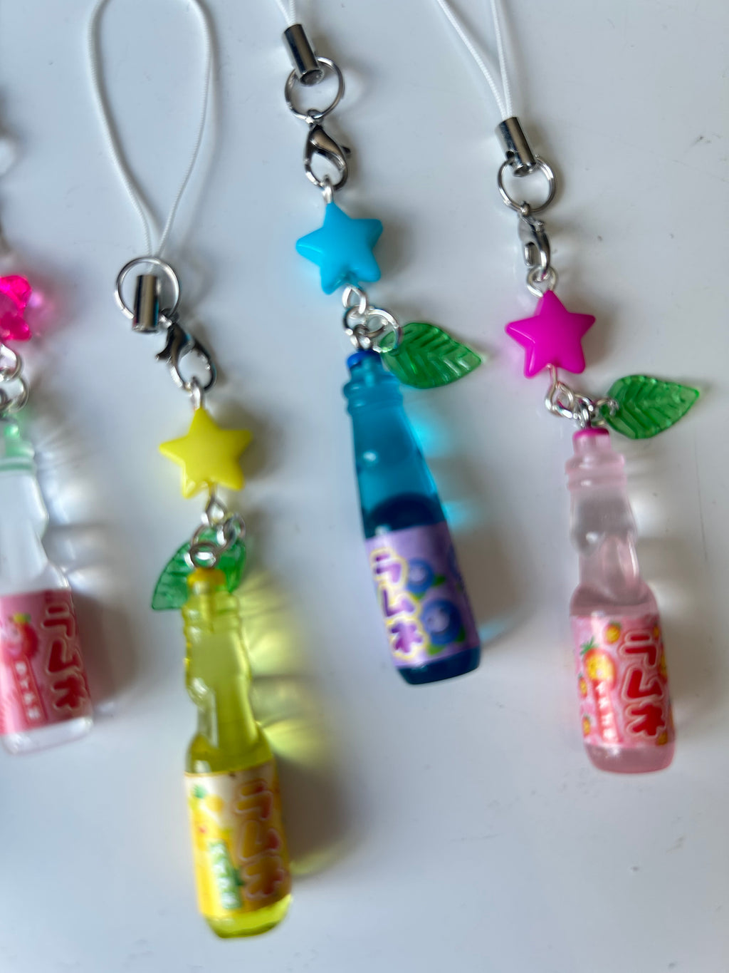 HANDMADE Kawaii Cute Ramune Soda Bottle Phone Charms