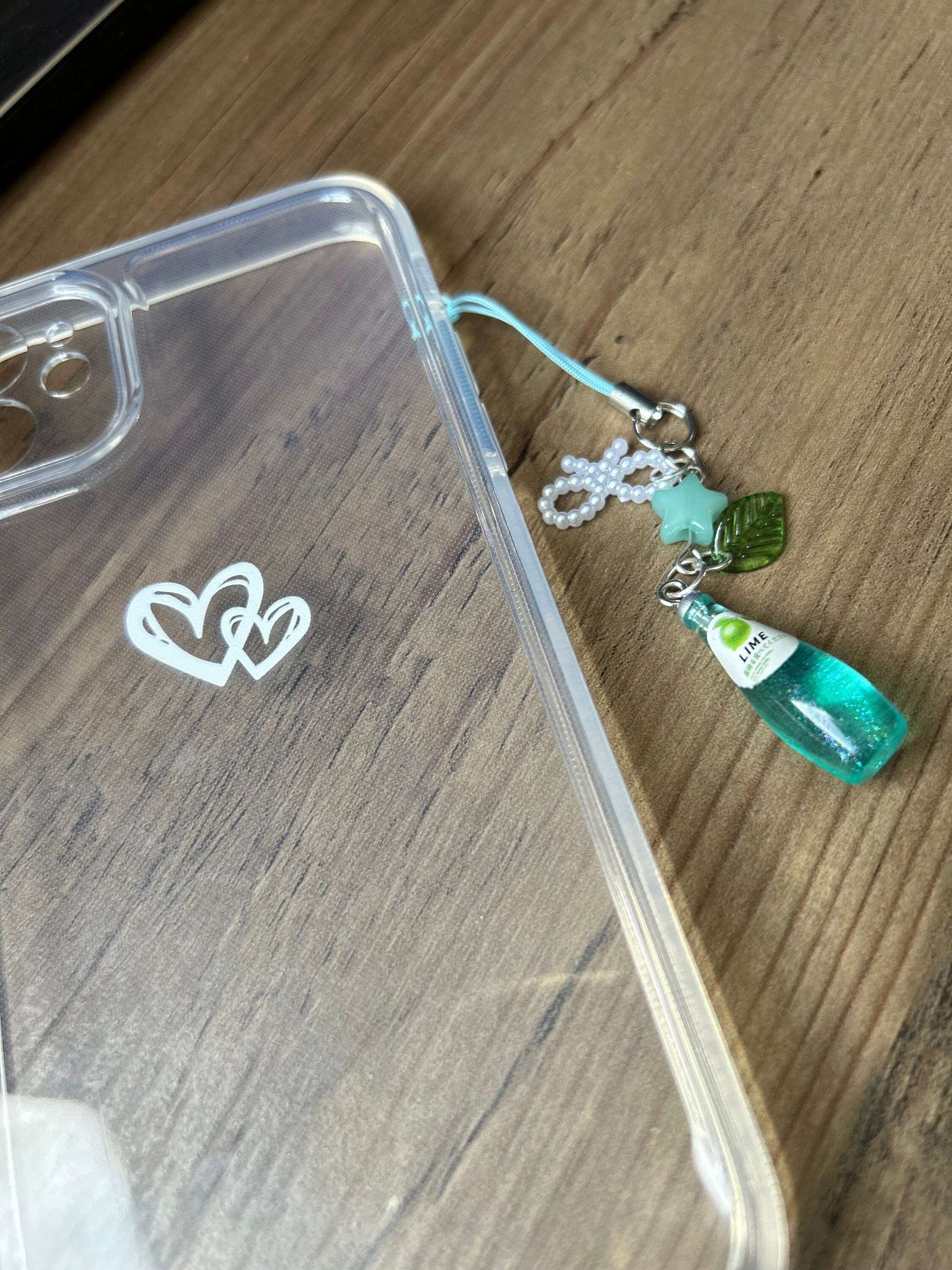 HANDMADE Kawaii Cute Soda Bottle Phone Charms Lime