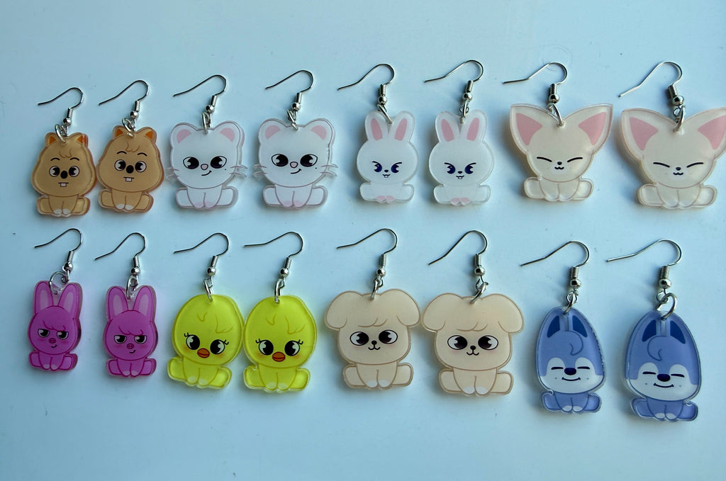 Fan-Made SKZOO Inspired Earrings | Stray Kids K-Pop STAY Jewellery